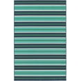 thumbnail image 1 of Oriental Weavers Meridian Area Rug 9652F Blue Rows Bars 5' 3" x 7' 6" Rectangle, 1 of 2