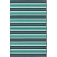 thumbnail image 1 of Oriental Weavers Meridian Area Rug 9652F Blue Rows Bars 6' 7" x 9' 6" Rectangle, 1 of 9