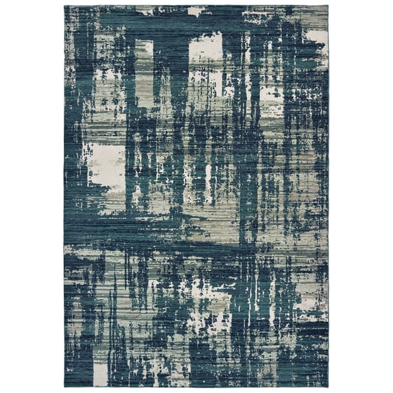 Sphinx Montage Area Rug 5990B Blue Faded Worn 9' 10" x 12' 10" Rectangle