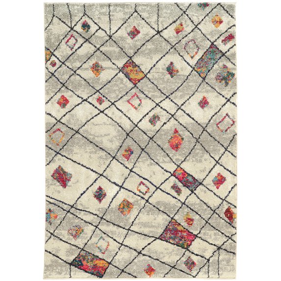Sphinx Oriental Weavers Furnitures: Nomad Rugs: 4330W Ivory