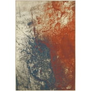 Sphinx Pasha Area Rug 1334E Beige Splatter Ink 9 10 x 12 10 Rectangle