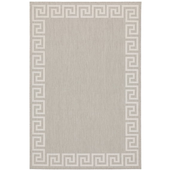 Oriental Weavers Portofino Area Rug 6560D Outdoor Gray Solid Flat 3' 3" x 5' Rectangle