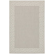Oriental Weavers Portofino Area Rug 6560D Outdoor Grey Solid Flat 5' 3" x 7' 3" Rectangle
