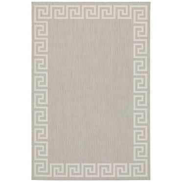 Oriental Weavers Portofino Area Rug 6560D Outdoor Grey Solid Flat 5' 3" x 7' 3" Rectangle