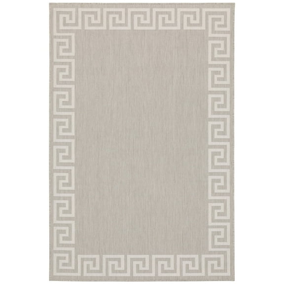 Oriental Weavers Portofino Area Rug 6560D Outdoor Grey Solid Flat 5' 3" x 7' 3" Rectangle