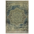 thumbnail image 1 of Sphinx Raleigh Area Rug 6649H Blue Rings Petals 2' 3" x  7' 6" Rectangle, 1 of 2