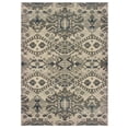 thumbnail image 1 of Sphinx Richmond Area Rug 1807J Grey Crosshatch Petals 3' 10" x  5' 5" Rectangle, 1 of 2