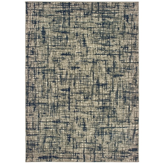 Sphinx Richmond Area Rug 802K3 Grey Lines Scratches 5' 3" x 7' 6" Rectangle