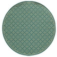 thumbnail image 1 of Sphinx Riviera Indoor/Outdoor Area Rug 4771E Outdoor Blue Geometric Octagon 7' 10" x 7' 10" Round, 1 of 6