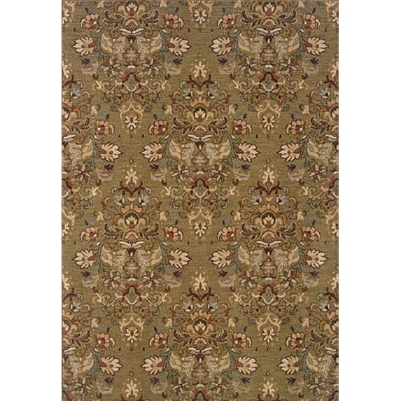 Sphinx Salerno Area Rug 2872I Green Flowers Leaves 3' 10" x 5' 5" Rectangle