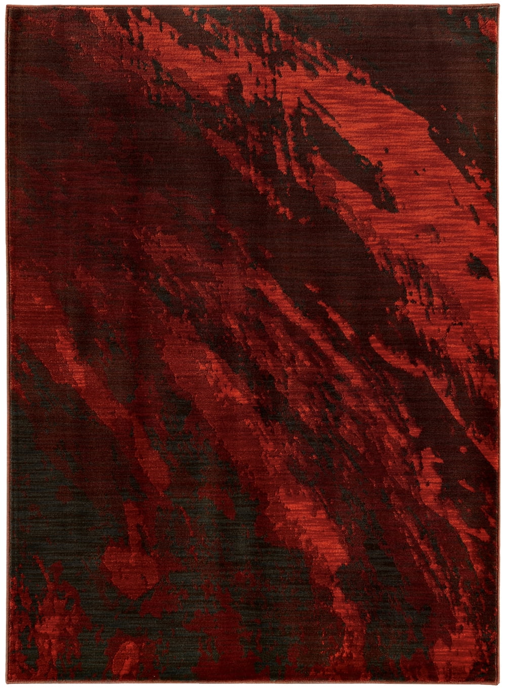 Sphinx Sedona Area Rug 6367B Red Waves Distressed 1' 10" x 3' Rectangle ...