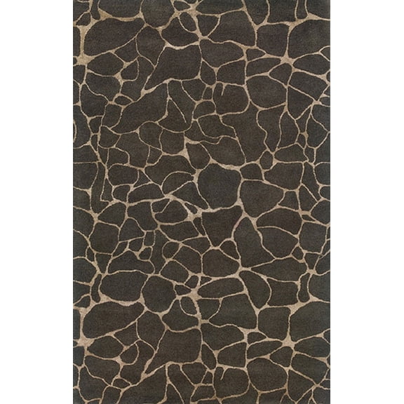 Sphinx Silhouette Area Rug 48108 Grey Animal Print Giraffe 10' x 13' Rectangle