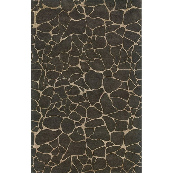 Sphinx Silhouette Area Rug 48108 Grey Animal Print Giraffe