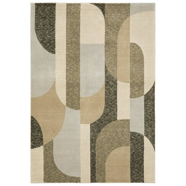 Oriental Weavers Strada Area Rug - STR02 - 2'3" x 8' - in Brown/ Beige - Modern Style, Stain Resistant, Family and Pet Friendly , Entryway, Hallway Runner Rug
