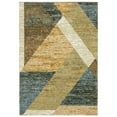 thumbnail image 1 of Oriental Weavers Strada Area Rug STR09 Gold Blocks Cubes 5' 3" x 7' 3" Rectangle, 1 of 8