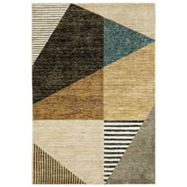 Oriental Weavers Strada Area Rug STR10 Gold Angular Boxed 10' x 13' 2" Rectangle