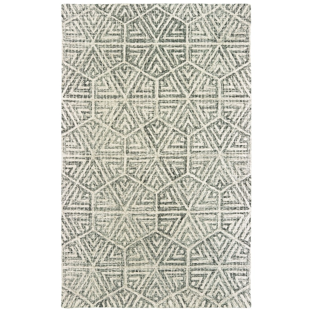 Oriental Weavers Tallavera Area Rug 55605 Gray Hexagon Angled 2' 6