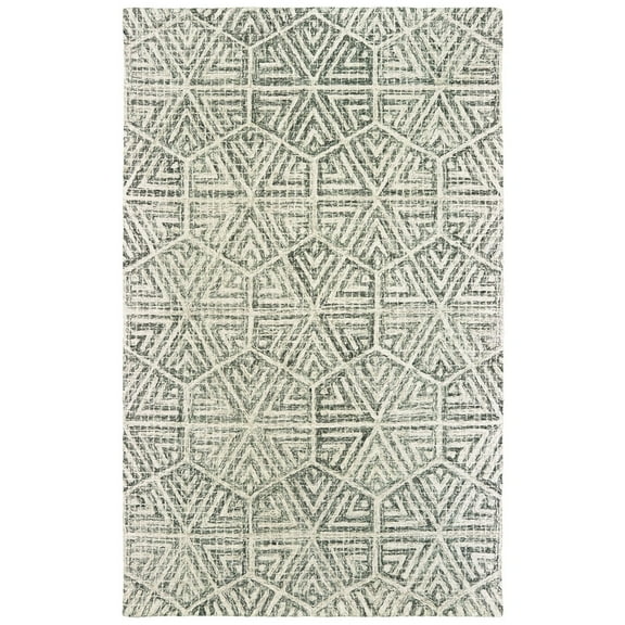 Oriental Weavers Tallavera Area Rug 55605 Gray Hexagon Angled 2' 6" x 8' Rectangle