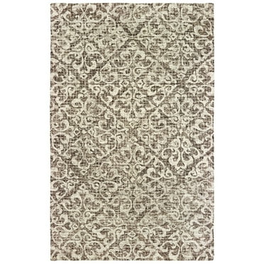 Oriental Weavers Tallavera Area Rug 55607 Brown Scrolls Petals 3' 6" x 5' 6" Rectangle