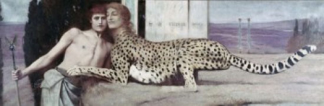 The Sphinx  (The Caress) 1896 Fernand Khnopff (1858-1921 Belgian) Oil on canvas Royal Museums of Art & History Brussels Belgium Canvas Art - Fernand Khnopff (18 x 24)