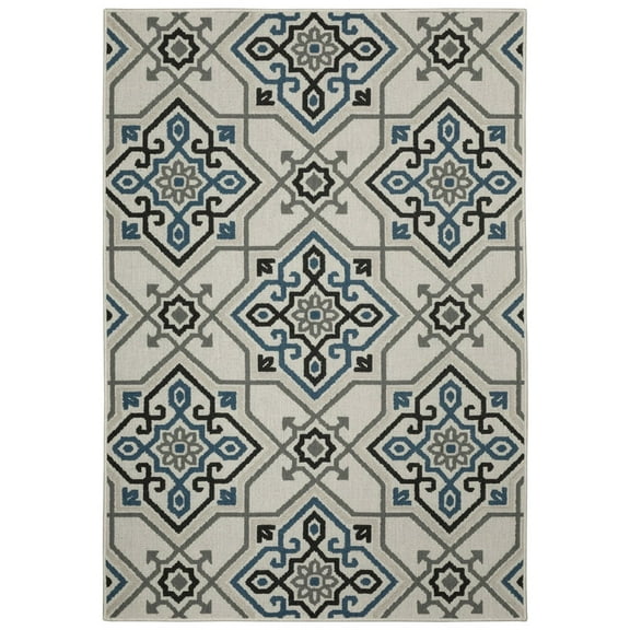Oriental Weavers Torrey Area Rug 004Y1 Beige Diagonal Pointed 3' 3" x 5' Rectangle