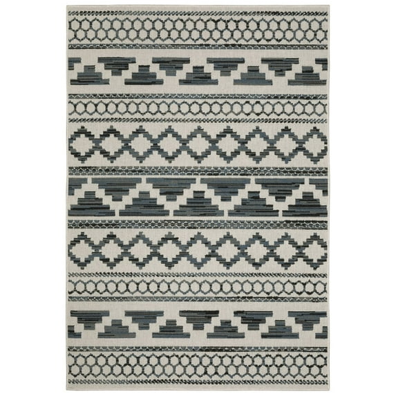 Oriental Weavers Torrey Area Rug 005Y1 Beige Angled Jagged 1' 10" x 3' 9" Rectangle