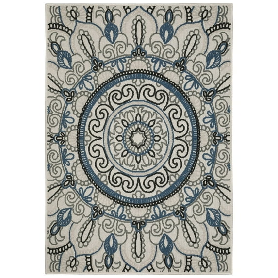 Oriental Weavers Torrey Area Rug 072J1 Beige Curls Swirls 6' 7" x 9' 2" Rectangle