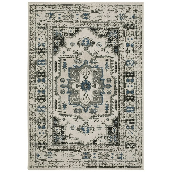 Oriental Weavers Torrey Area Rug 5561H Beige Angled Pointed 3' 3" x 5' Rectangle