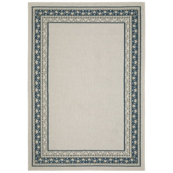 Oriental Weavers Torrey Area Rug 8020W Beige Petals Scrolls 3' 3" x 5' Rectangle