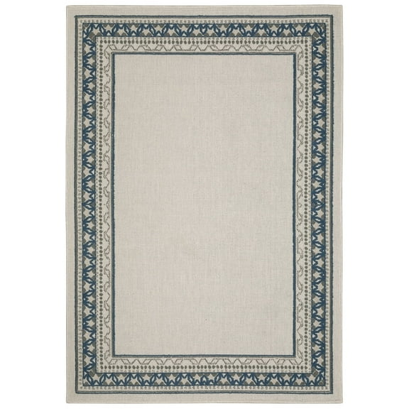 Oriental Weavers Torrey Area Rug 8020W Beige Petals Scrolls 5' 3" x 7' 3" Rectangle
