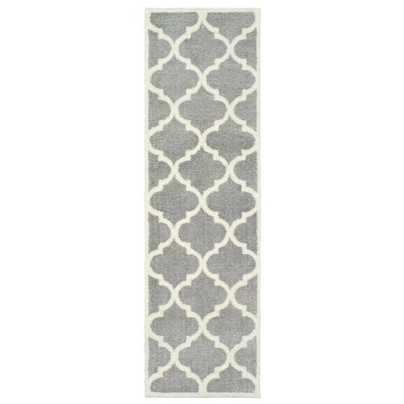 Oriental Weavers Verona Area Rug 529H6 Gray Angled Ogee 2' 3" x 7' 6" Rectangle