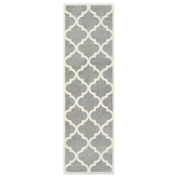 Oriental Weavers Verona Area Rug 529H6 Gray Angled Ogee 2' 3" x 7' 6" Rectangle