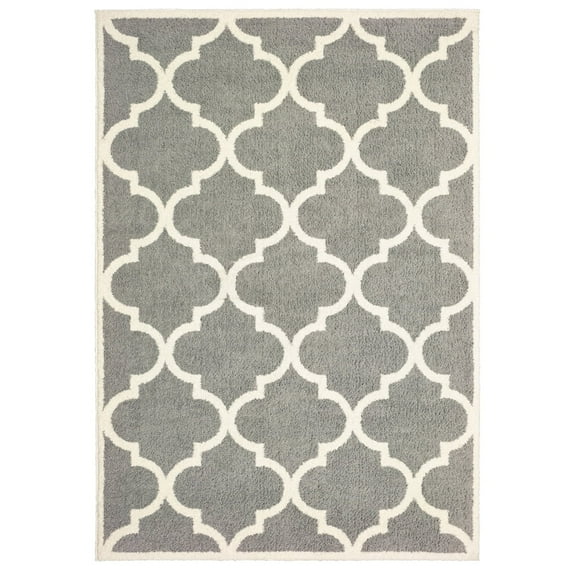 Oriental Weavers Verona Area Rug 529H6 Gray Angled Ogee 2' x 3' Rectangle