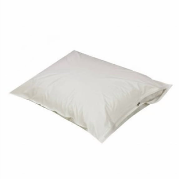 DMI Waterproof Vinyl Pillow Protector with Zipper, Standard Size, White