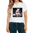 thumbnail image 1 of Sphynx Cat Gym Graphic softness Tees T-shirt Weightlifting Cat Tops Short Sleeve Round Neck White S-5XL, 1 of 5