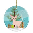 thumbnail image 1 of Sphynx Cat Merry Christmas Tree Ceramic Ornament, 1 of 1