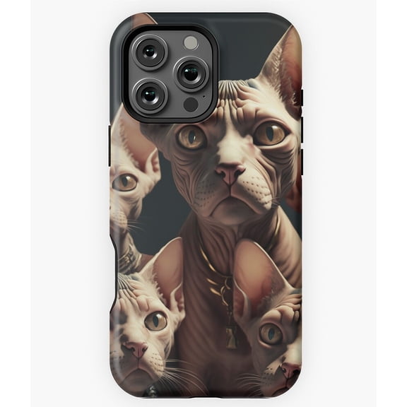 Sphynx Cat Selfie Funny Pet Photo Phone Case for iPhone 16 15 14 13 12 11 Pro Max