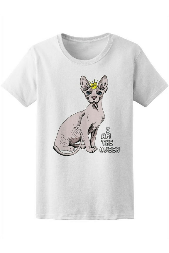 Sphynx Cat With A Little Crown T-Shirt Women -Image by Shutterstock, Female XX-Large