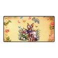 thumbnail image 1 of Sphynx Celebrates Spring and Enjoys a Happy Easter Desk Mat Full Keyboard Mouse Pad Cat Lover Kitten Owner Gifts Idea Large Mousepad - 02001, 1 of 5