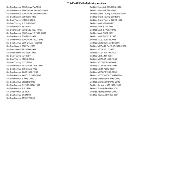 SPI SM-05082; Speedo Snowmobile Cable Ski-Doo Made by SPI
