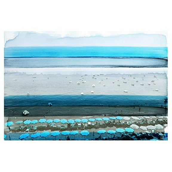 Spiagga by Parvez Taj Painting Print on Wrapped Canvas