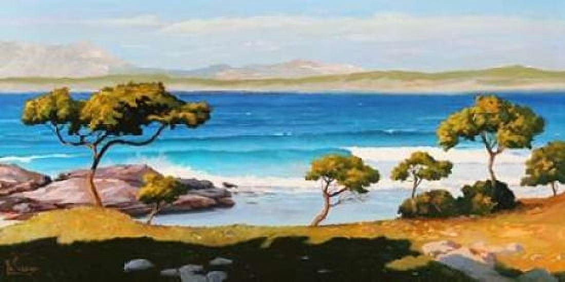 Spiaggia del Mediterraneo Canvas Art - Adriano Galasso (10 x 20)