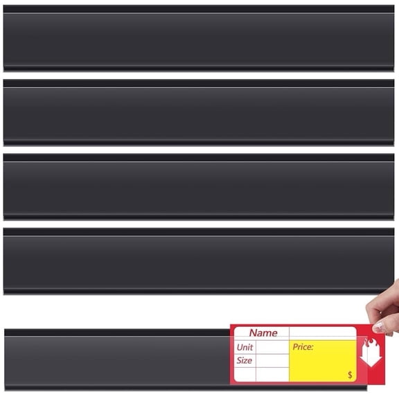 Spiareal 50 Shelf Label Strips 47.8 x 1.38 inches