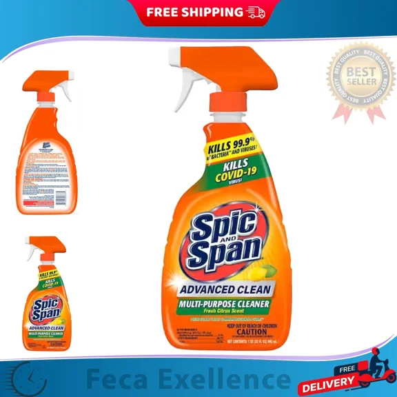 Spic And Span Multi-Purpose Spray Cleaner, 32 Fl. Oz., Citrus Scent