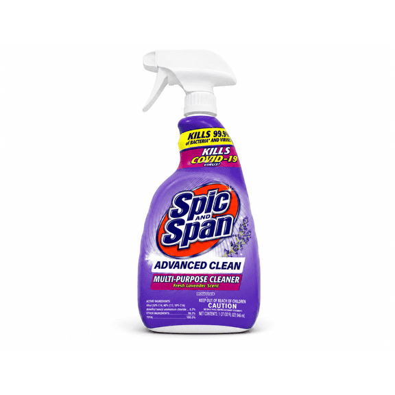 Spic & Span Advanced Clean Multi-Purpose Cleaner Spray, Lavender Scent, 32 fl oz