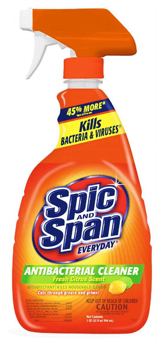 Spic & Span Everyday Antibacterial Cleaner, 32 oz - Walmart.com