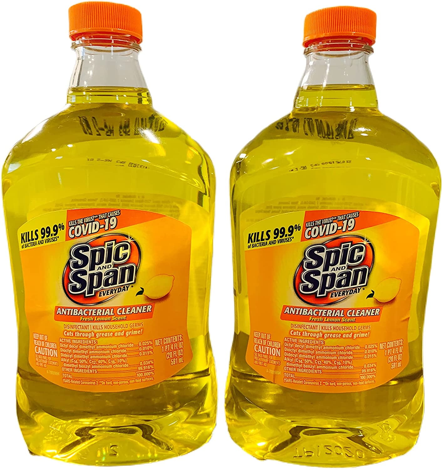 Spic and Span Fresh Lemon Scent Antibacterial Cleaner Refills , 20 oz
