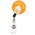 thumbnail image 1 of Spice Baby Retractable ID Badge Reel, Pumpkin Graphic Button ID Holder, 1 of 3