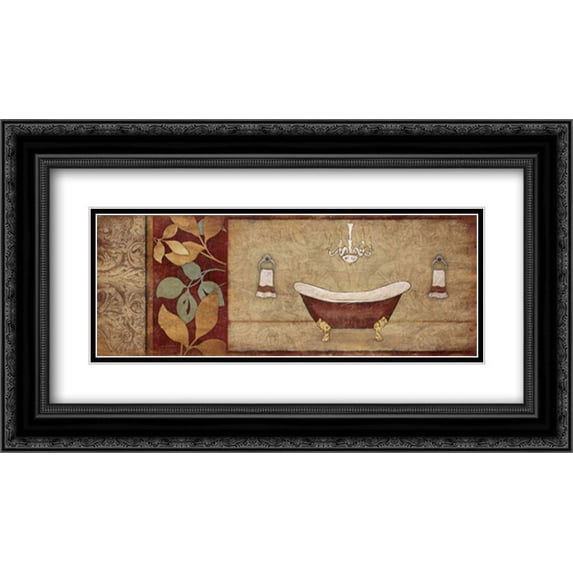 Spice Bath Mate 2x Matted 24x14 Black Ornate Framed Art Print by Grey, Jace