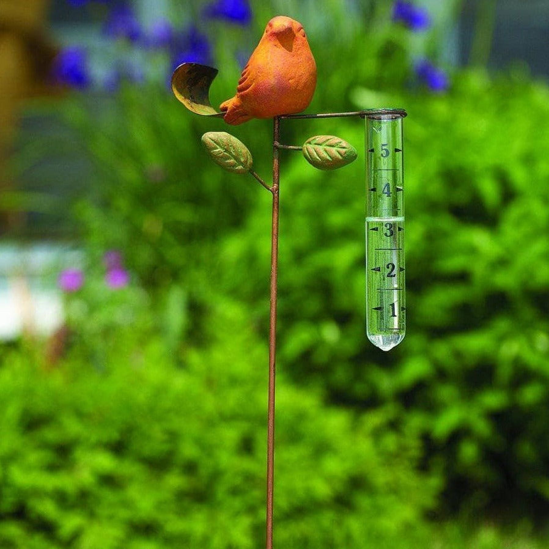 Happy Gardens Handcrafted Decorative Outdoor Rain Gauge